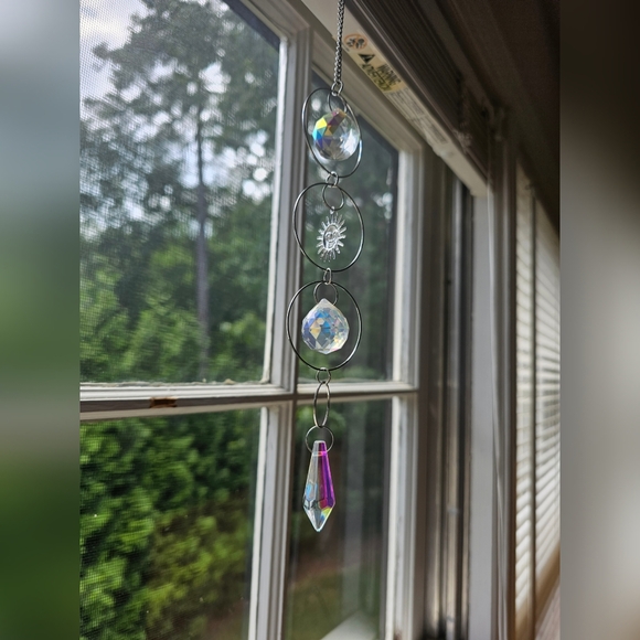 ❣️5 items for 25.00 Iridescent Glass Art Suncatcher  🆕 - Picture 2 of 4